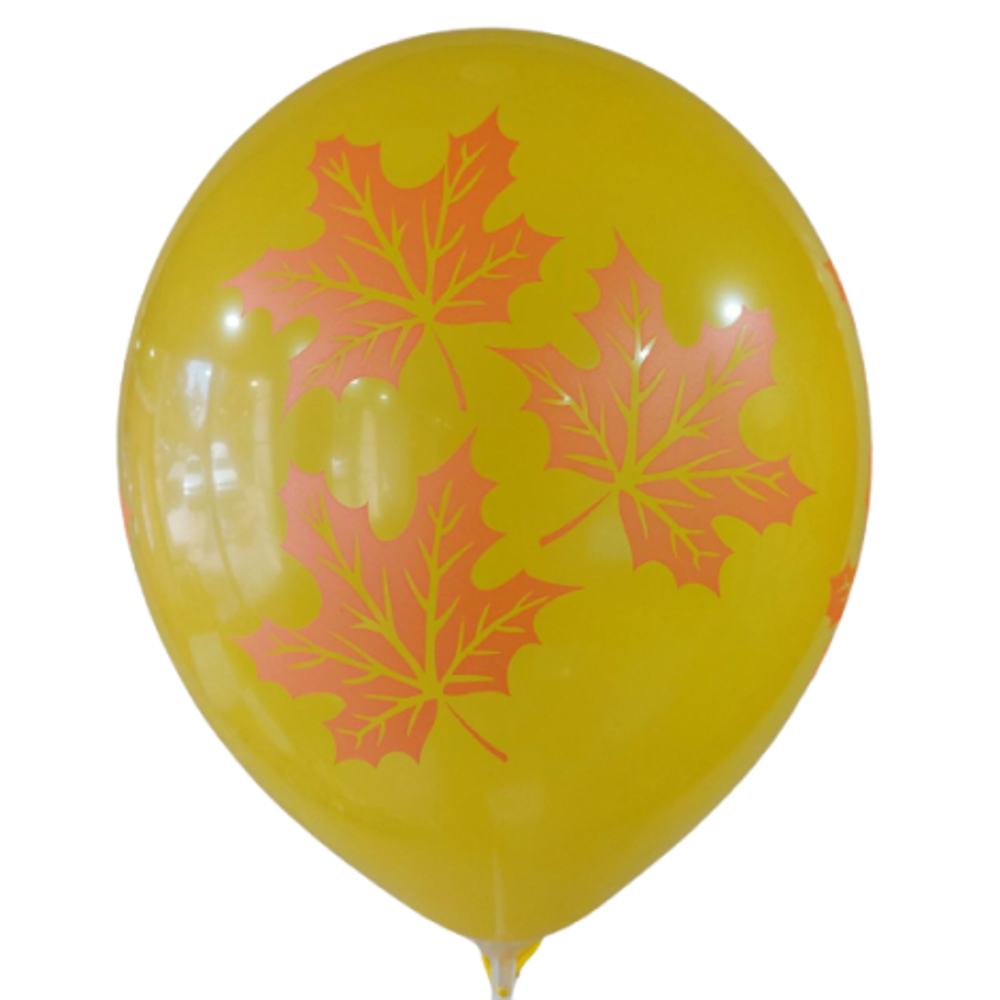 Шар 12" Листья ассорти ЗБ 10 шт