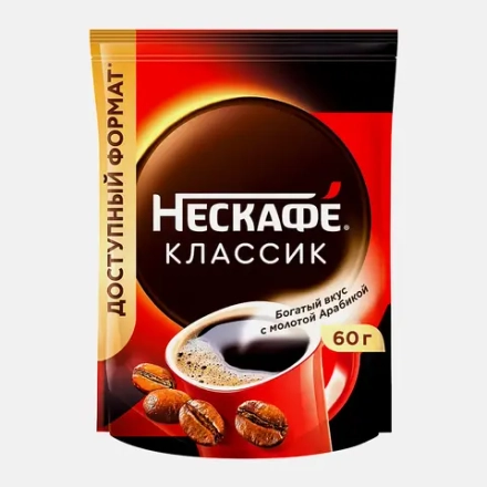 Кофе растворимый Нескафе Классик натуральный 60г