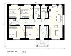 Проект Дома 100,37 кв. м К-83