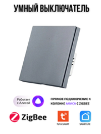 Умный выключатель ZigBee одноклавишный для Алисы