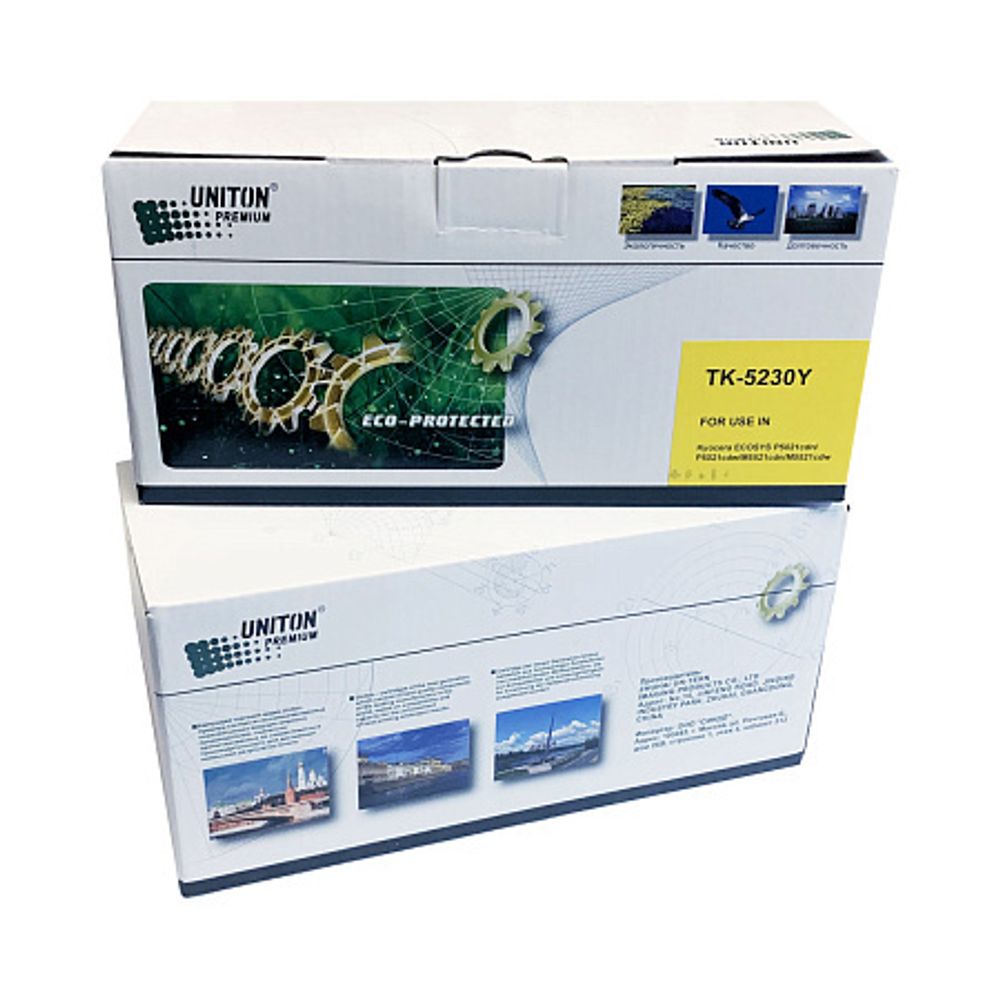 Тонер-картридж UNITON, аналог KYOCERA TK-5230Y для ECOSYS P5021/M5521 (2,2K) желтый