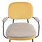 Стул с подлокотниками pea, велюр, желтый/бежевый