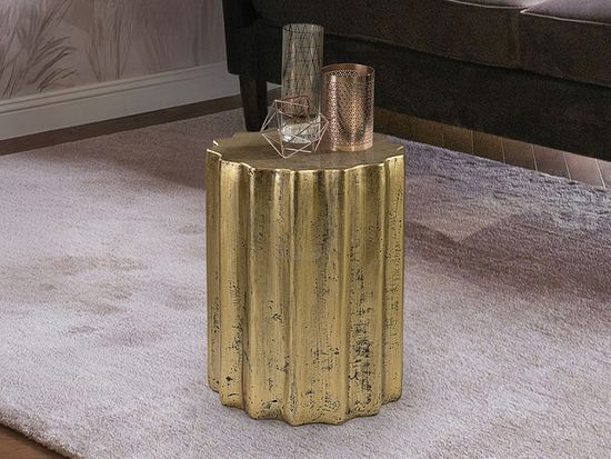 Estriada Приставной столик золотой