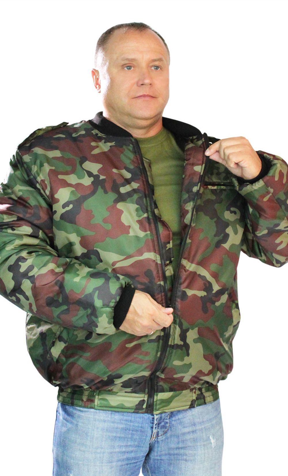 Ветровка Пилот (оксфорд, зеленый КМФ)