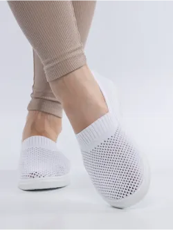 Мокасины летние текстильные