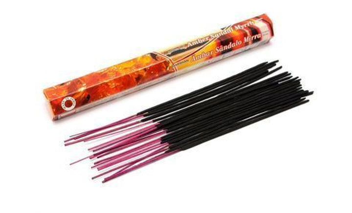 Darshan Amber Sandal Myrrh шестигранник Благовоние Амбра Сандал Мирра