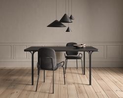 Стул Ror, Double Frame, велюр, черный /черный