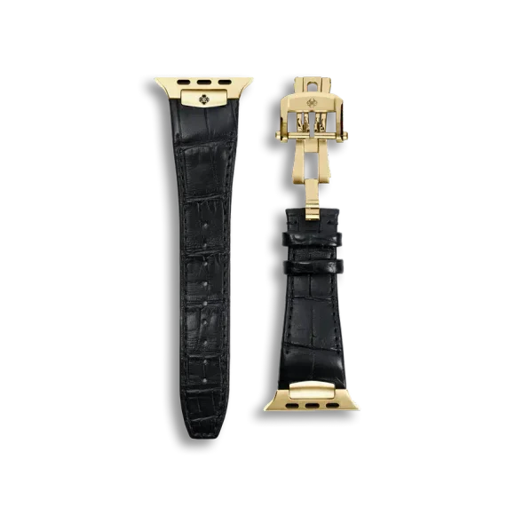 Ремешок для Apple Watch - Alligator Leather Black