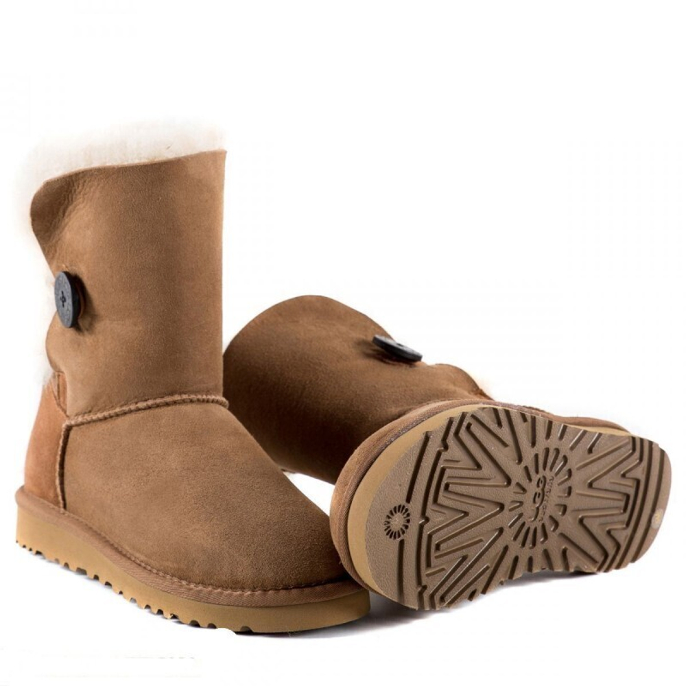 Угги Bailey Button Chestnut
