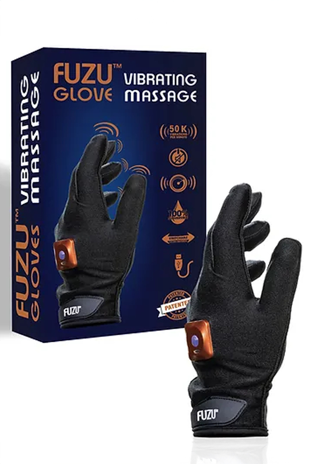 Fuzu Vibrating massage glove - Виброперчатка для массажа, левая