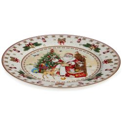 ТАРЕЛКА ОБЕДЕННАЯ LEFARD "ДЕД МОРОЗ" 27 СМ (КОР=18ШТ.)