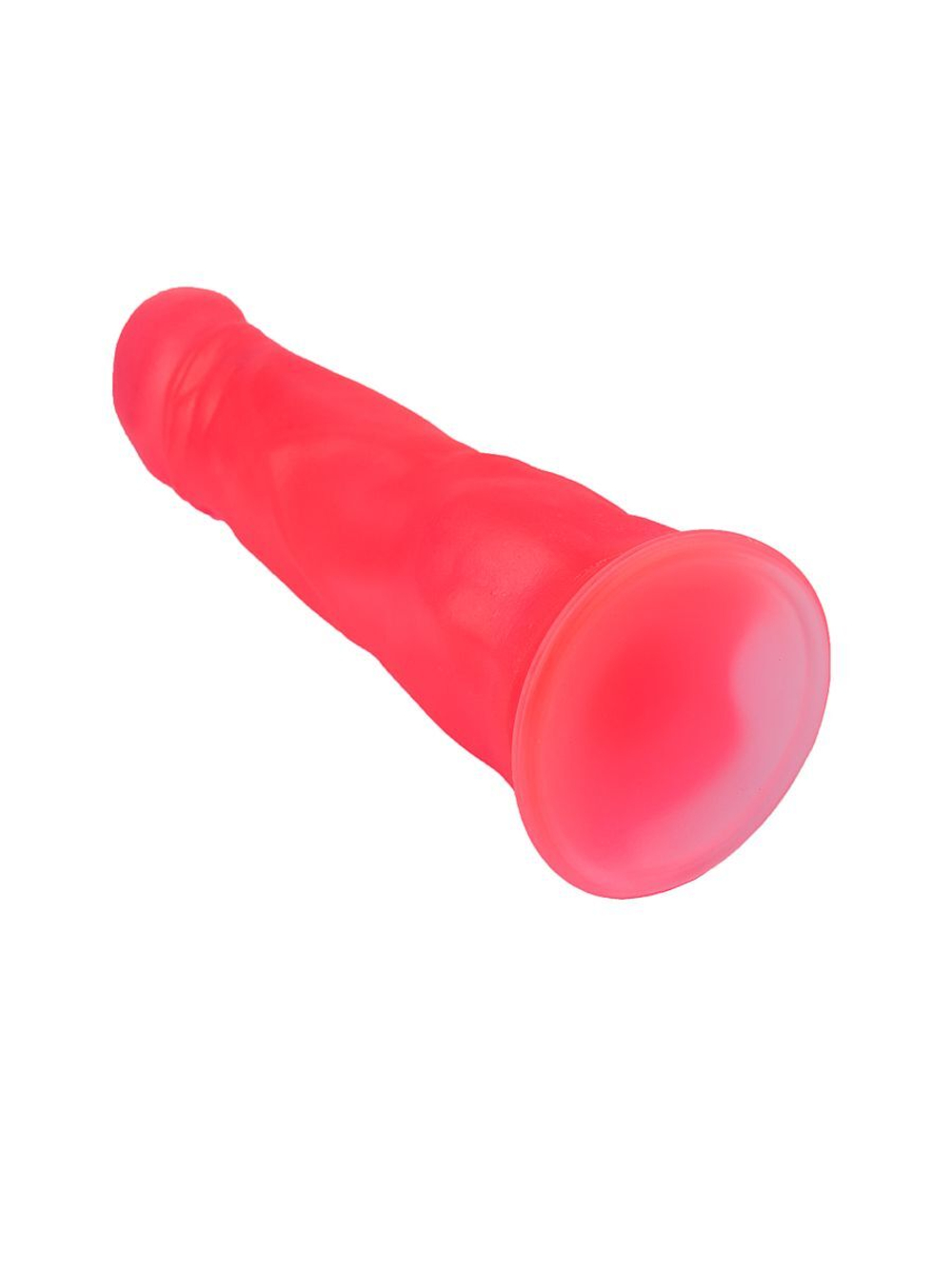 Розовый фаллоимитатор на присоске - 18,8 см. (Цвет: розовый)