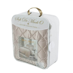 Покрывало 240x260 и 2 наволочки 50х70 Sofi De MarkO Паола бежевое