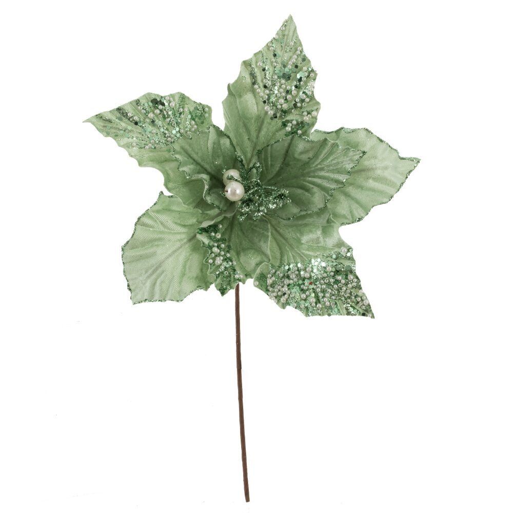 GAEM Цветок искусственный "Пуансеттия", L25 W25 H45 см