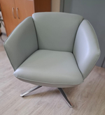 Кресло ZUCCA-R голубое LITCHI-#3