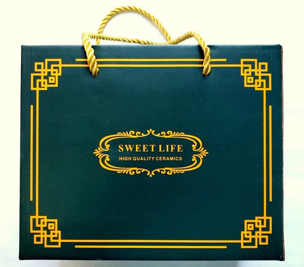 310501.2 Чайник "Зеленый песок" В ПОДАРОЧНОЙ КОРОБКЕ, 1000мл, 16*10*12, керамика