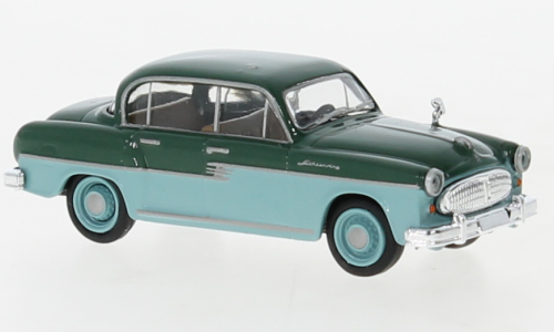 Автомобиль Sachsenring P 240, темно-зеленый/светло-бирюзовый, 1956, 1:87