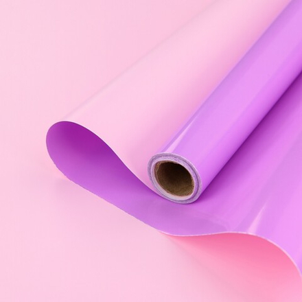 Пленка ЖЕМЧУЖНАЯ 60см*200гр РОЗОВЫЙ/СИРЕНЬ