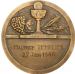 France, First Communion Medal, Provisional Government of the French Republic, 1946