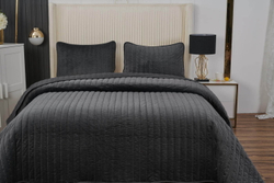 Покрывало 240x260 и 2 наволочки 50х70 Sofi De MarkO Фердинанд темно-серое