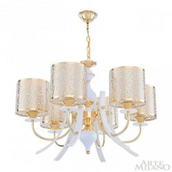 Подвесная люстра Arte Milano Florentia-6067 306067/6 Wh/Gd