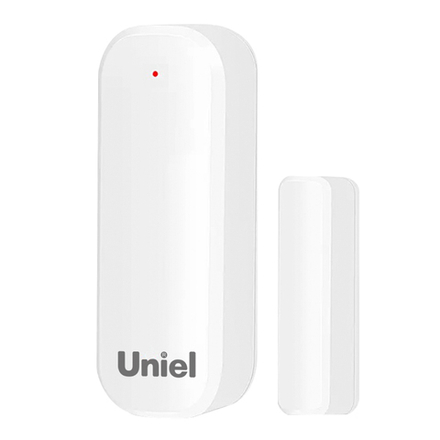 USN-A510 OS-WF WHITE Умный датчик открытия дверей и окон Wi-Fi. на батарейках AAAx2 н-к. PUSH оповещение. Накладной. Белый. Голосовое управление+приложение UnielSmart. TM Uniel