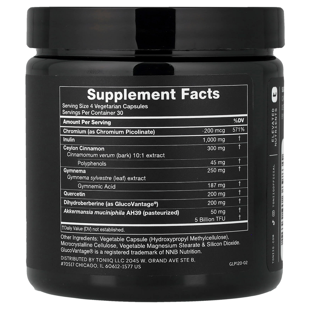 Toniiq, GLP-Core™ 2000, 120 капсул