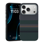 Кевларовый чехол MagSafe Benks ArmorPro Aurora Button для iPhone 17 Pro Max Тонкий гибридный чехол из арамидного волокна DuPont Kevlar плотностью 600 ден с сенсорной накладкой для Контроллера камеры