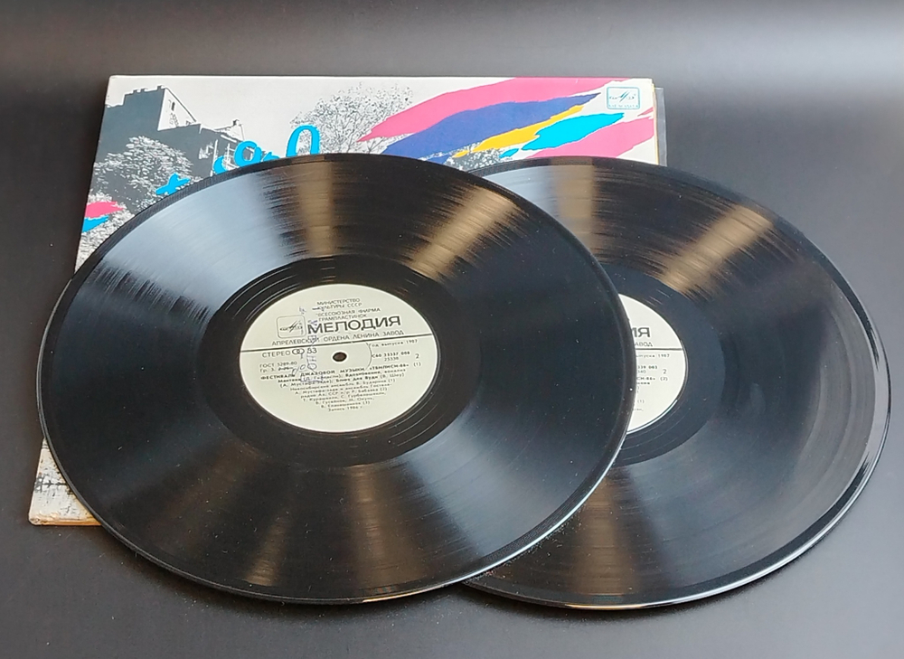 2LP Джаз-фестиваль Тбилиси-86 . Виниловые пластинки 2 штуки 12 дюймов. Мелодия СССР