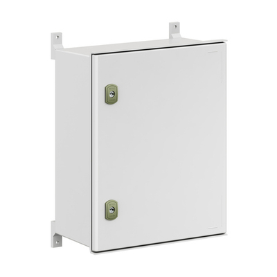 Цельный навесной шкаф из фибергласа без МП со сплошной дверью500х400х200 (ВхШхГ) мм