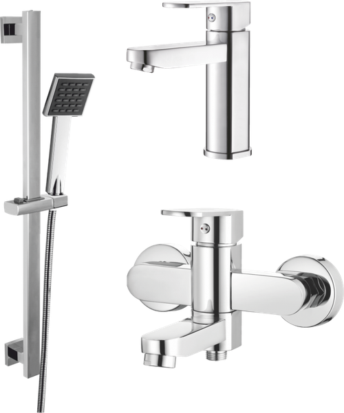 06037 Душевой комплект (3 в 1) ХРОМ  "GANZER"  (4/1шт)