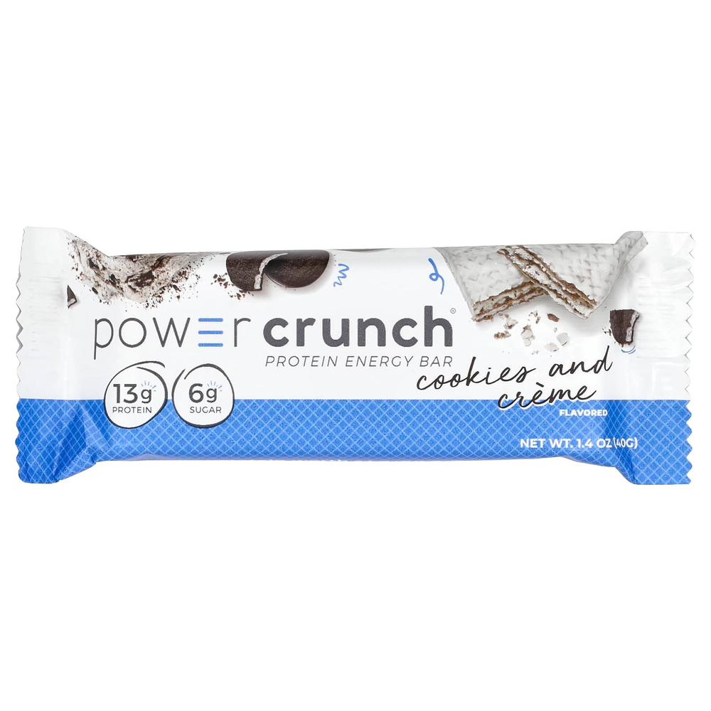 BNRG, Энергетический белковый батончик Power Crunch Original, печенье с кремом, 12 батончиков, вес каждого 40 г (1,4 унции)