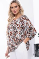 Блуза "Рио" (энимал принт) Б6087 LT Collection (Акция)