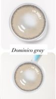 Светло-серые линзы c окантовкой на 12 мес. Marquise Dominico gray