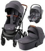 Коляска 3 в 1 Britax Roemer Smile 5Z и автокресло Baby-Safe Core Frost Grey Midnight Grey