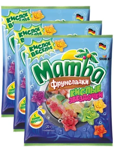 Мармелад Фрумеладки Кислые Звездочки 20 г * 3 шт
