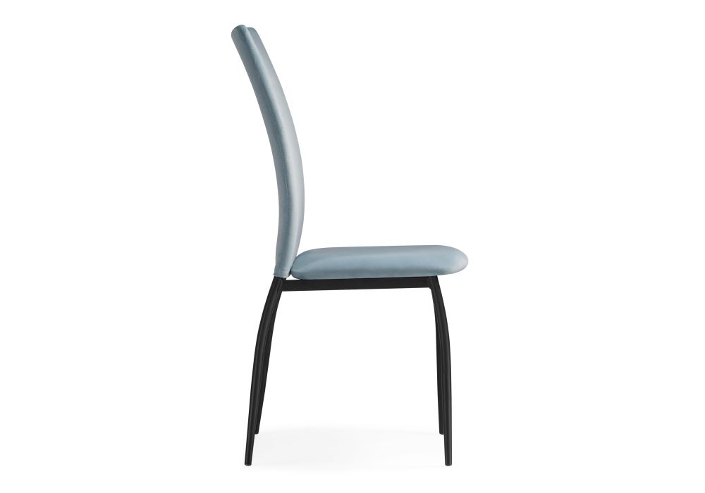 Стул на металлокаркасе Tod light blue / black