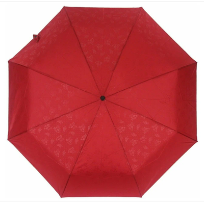 Зонт Три Слона L4806G-05 мини цвет красный 4 сложения автомат 8 спиц х 53 см длина сложенного зонта 23 см, 330 гр