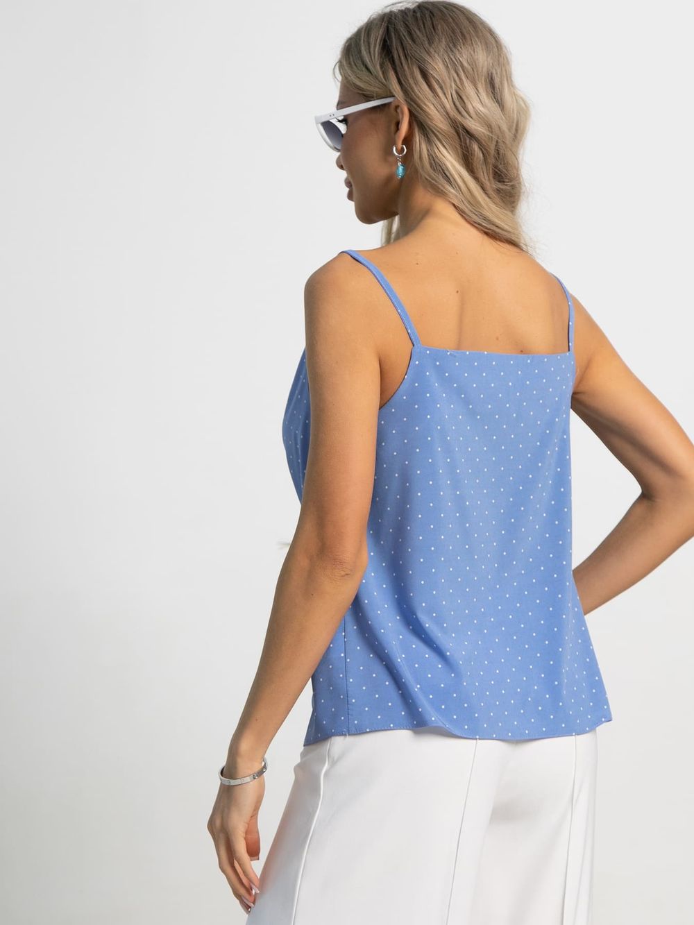 Топ Легкий штрих (голубой/горох) Б15569-34М LT Collection