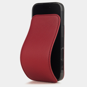Чехол для iPhone 17 из кожи теленка, красного цвета