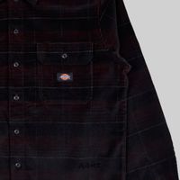 Рубашка мужская Dickies Alma Plaid Long Sleeve Shirt артикул:WLR51_black - купить в магазине Дайс