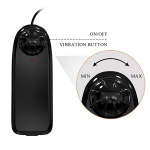 Телесный женский вибрострапон 24см на ремешках с проводным пультом Baile Ultra Passionate Harness Strap On BW-022084ZR