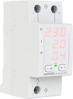 Реле напряжения с контролем тока Welrok VIP-50 red