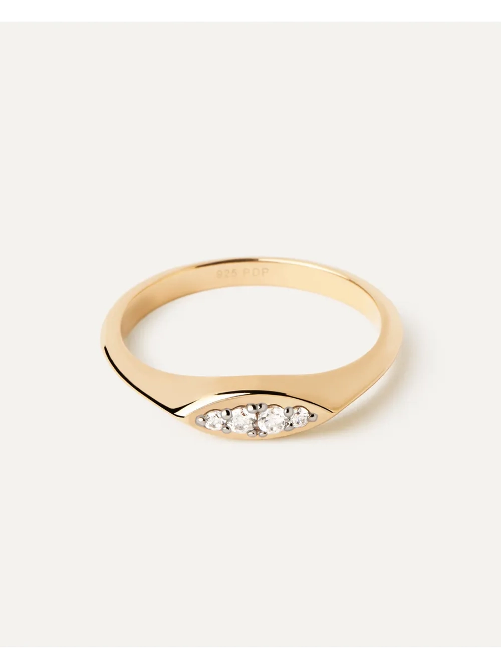 Кольцо Gala серебро 925 пробы покрытое золотом