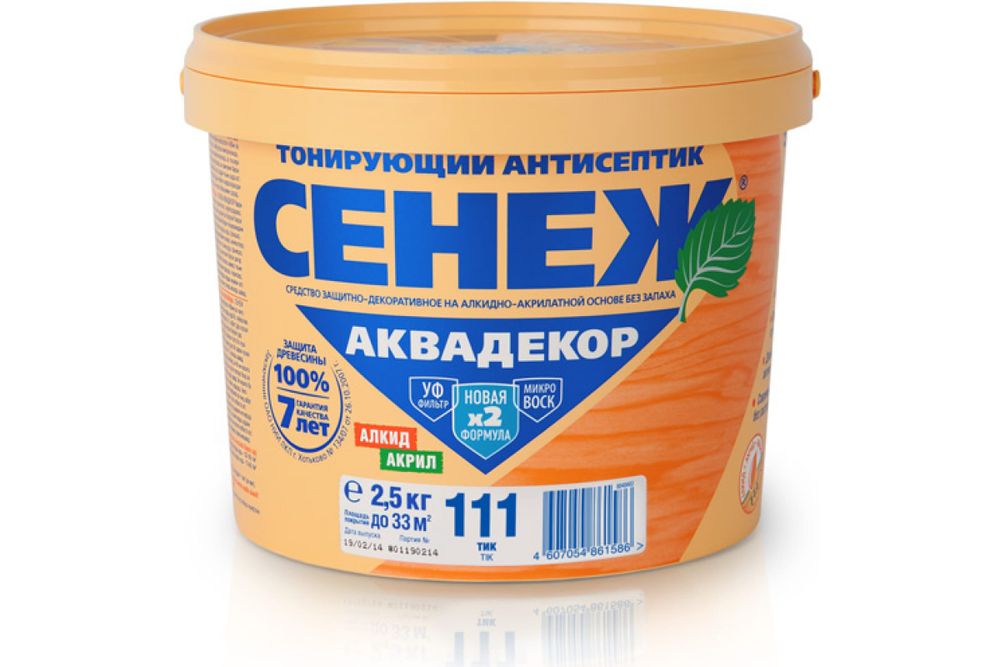 111 (тик) 2,5 кг Сенеж Аквадекор
