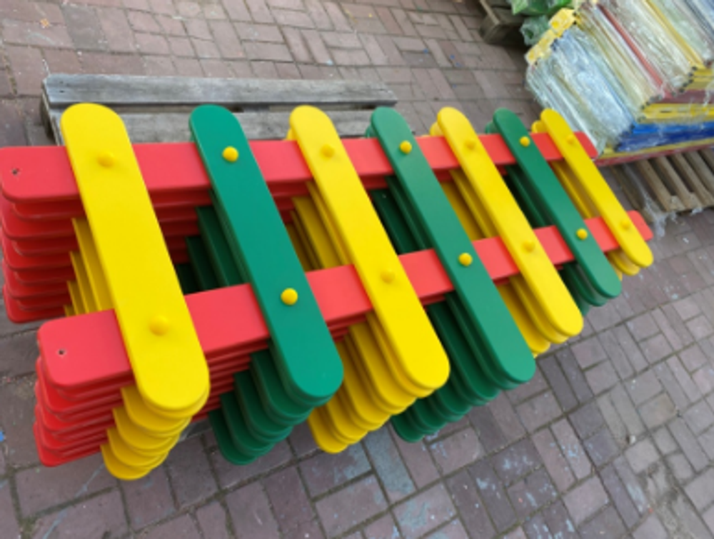 Красочный заборчик из влагостойкой фанеры, секция 1490х650 мм