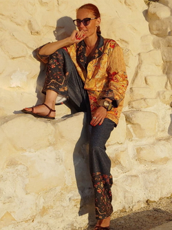 Двусторонний жакет "Фландрия", по мотивам средневековых шпалер