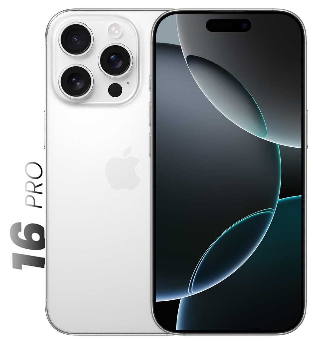 Смартфон Apple iPhone 16 Pro 128 ГБ («Белый титан» | White Titanium)