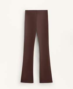 OYSHO Компрессионные брюки клеш Flare Compressive Raise Up, коричневый