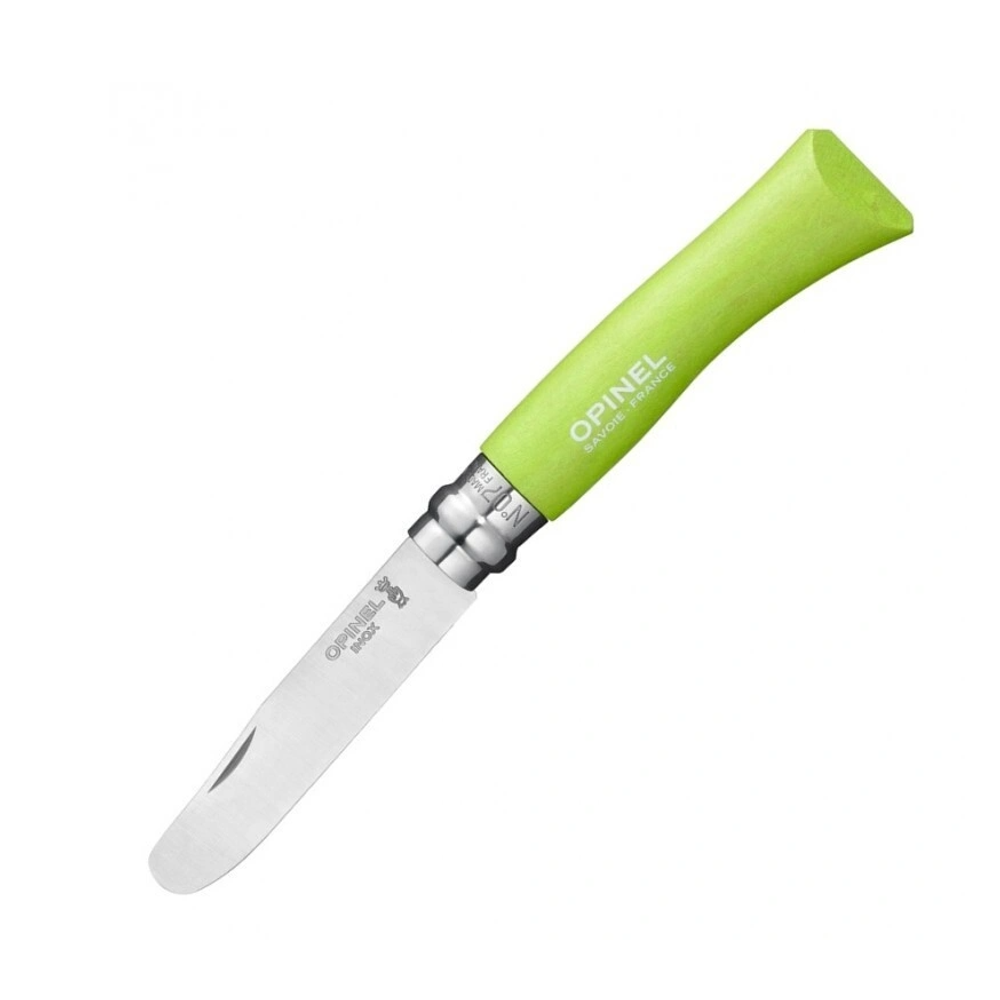Нож Opinel №7 My First Opinel, зеленый, блистер, 001971